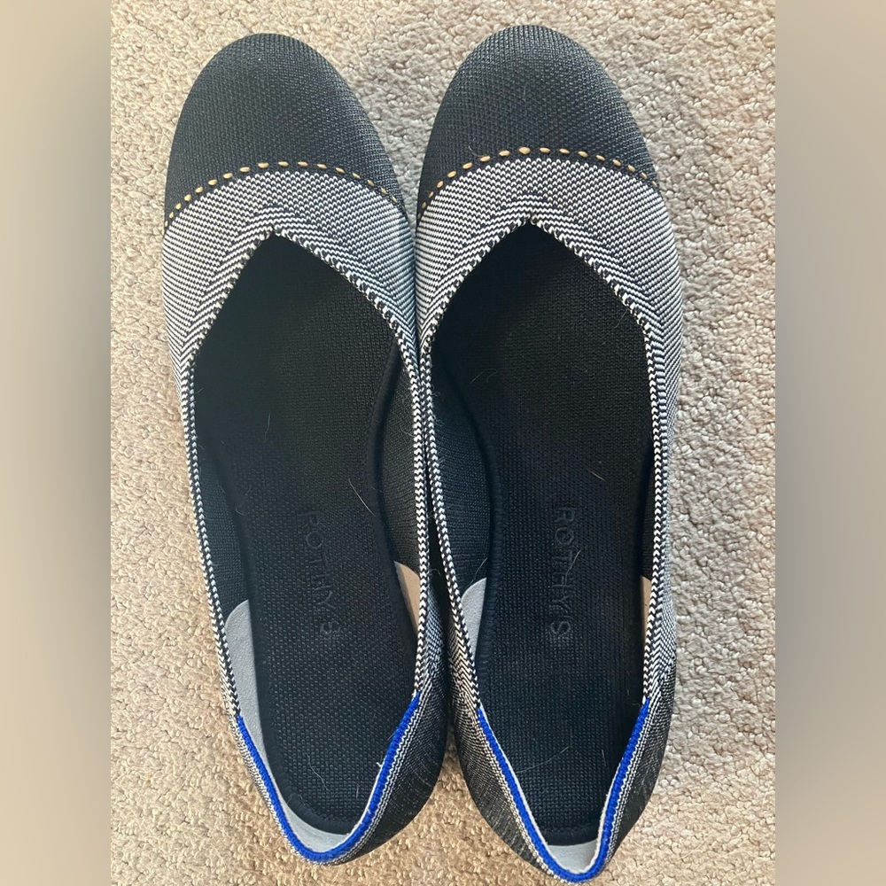 Rothy's Black and Gray Flats